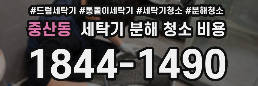 중산동 세탁기 분해 청소 비용
