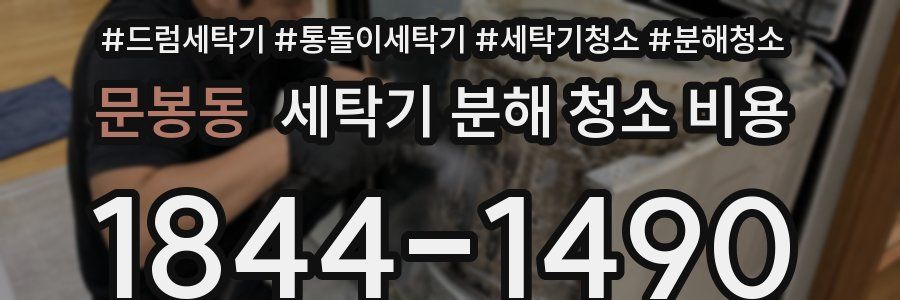 문봉동 세탁기 분해 청소 비용