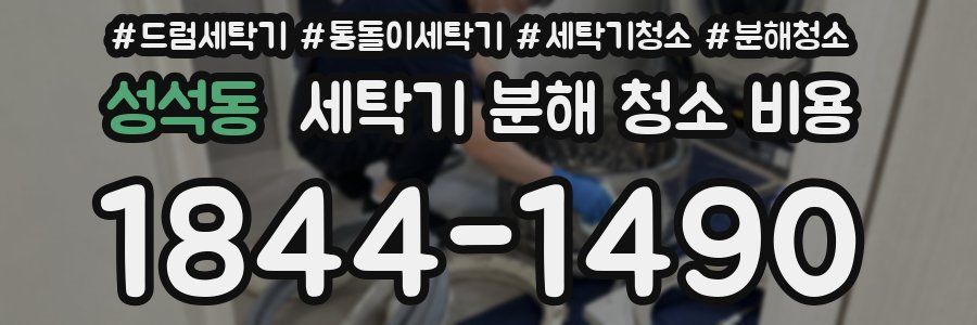 성석동 세탁기 분해 청소 비용