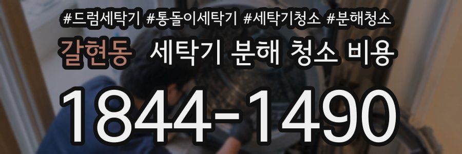 갈현동 세탁기 분해 청소 비용