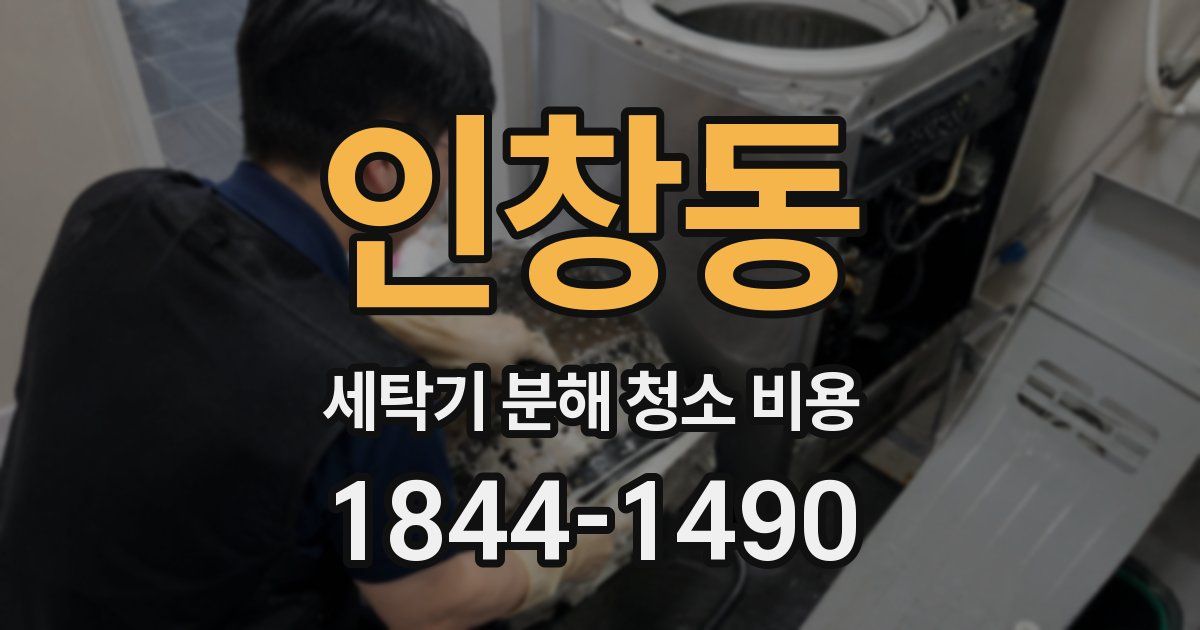 인창동 세탁기 분해 청소 비용