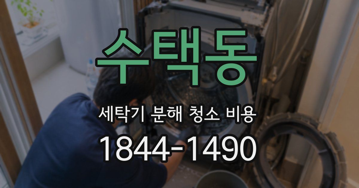 수택동 세탁기 분해 청소 비용