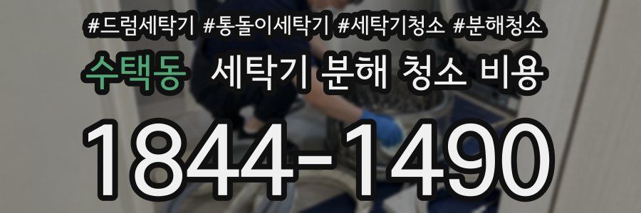 수택동 세탁기 분해 청소 비용