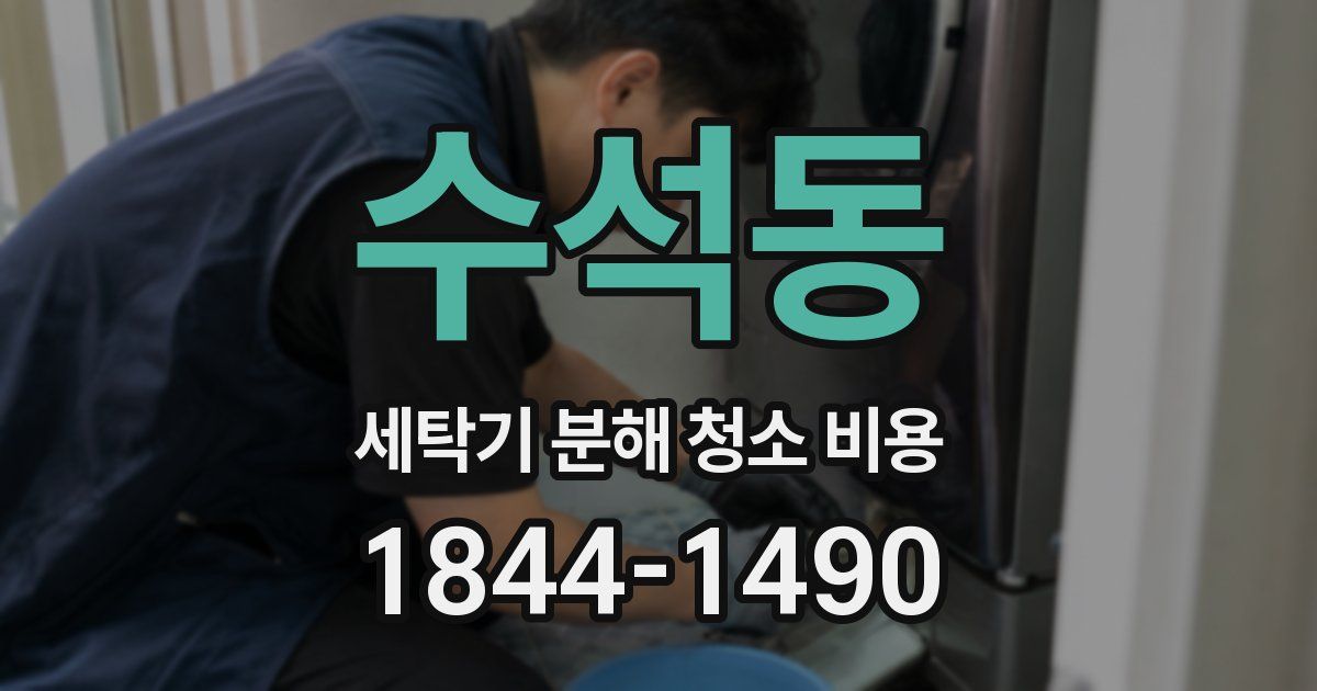 수석동 세탁기 분해 청소 비용