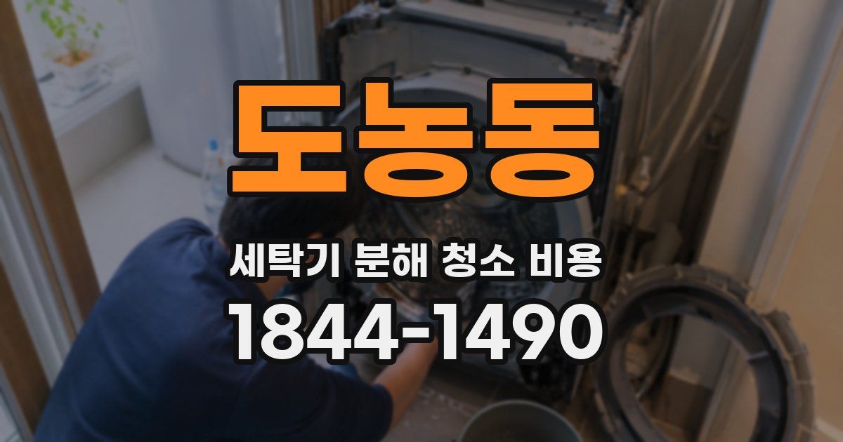 도농동 세탁기 분해 청소 비용