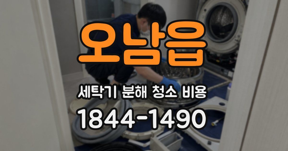 오남읍 세탁기 분해 청소 비용