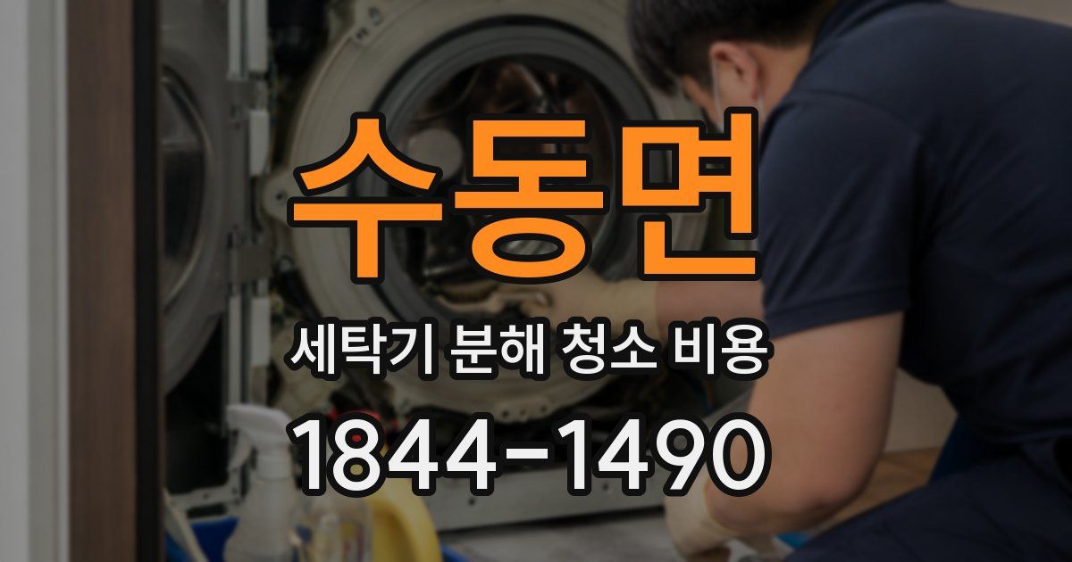 수동면 세탁기 분해 청소 비용