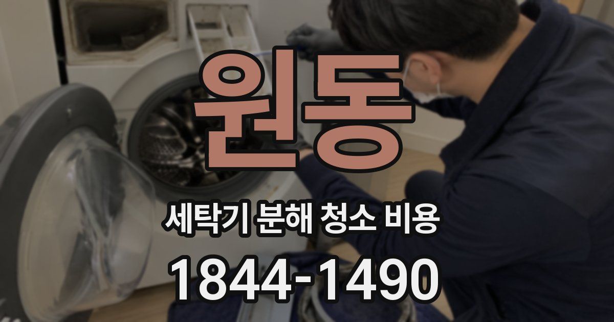 원동 세탁기 분해 청소 비용