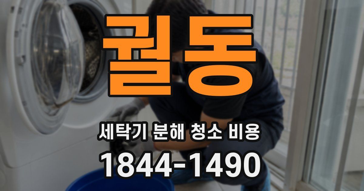 궐동 세탁기 분해 청소 비용