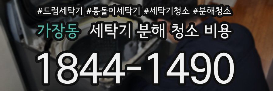 가장동 세탁기 분해 청소 비용