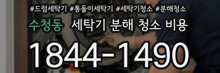 수청동 세탁기 분해 청소 비용