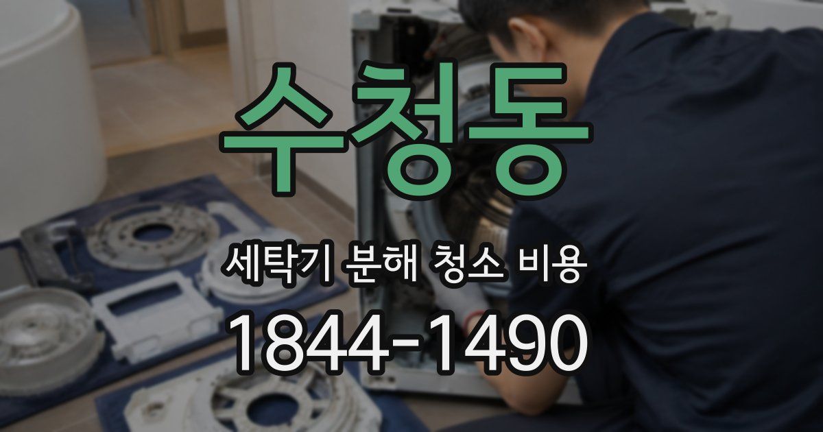 수청동 세탁기 분해 청소 비용