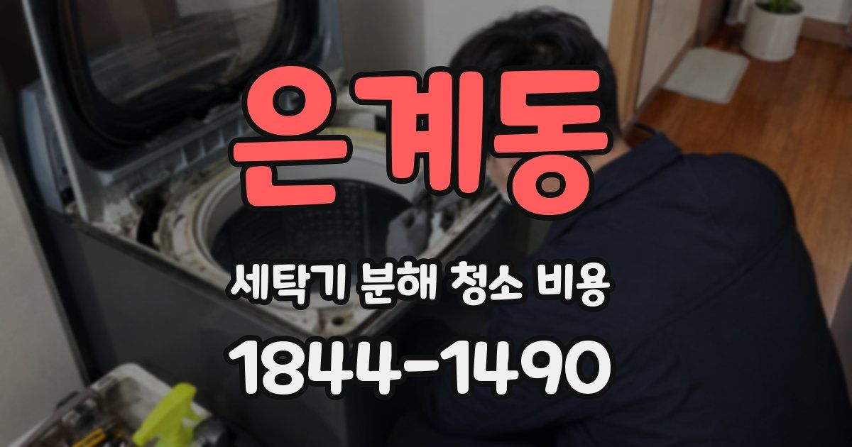 은계동 세탁기 분해 청소 비용