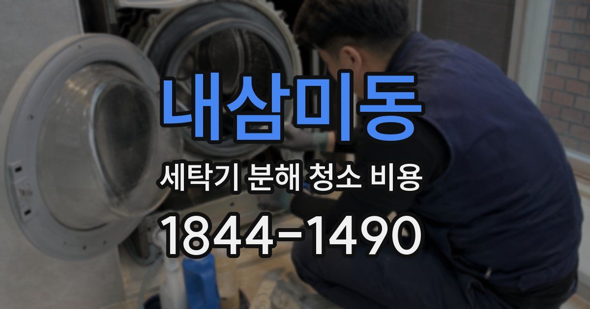 내삼미동 세탁기 분해 청소 비용