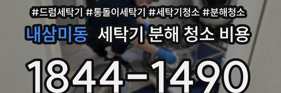 내삼미동 세탁기 분해 청소 비용