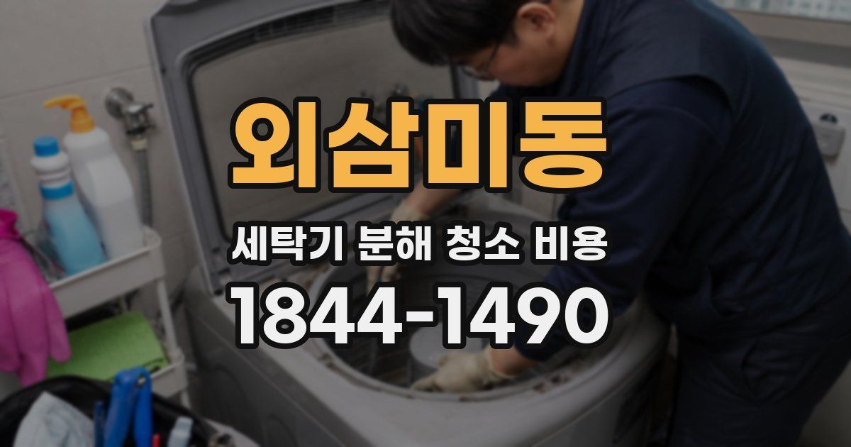 외삼미동 세탁기 분해 청소 비용