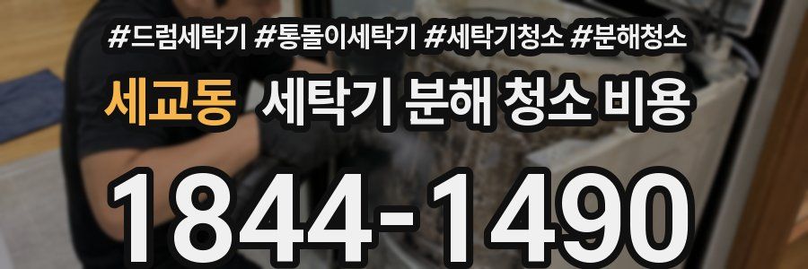 세교동 세탁기 분해 청소 비용