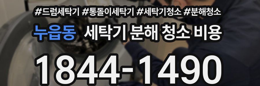 누읍동 세탁기 분해 청소 비용