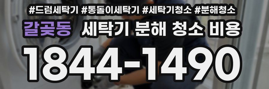 갈곶동 세탁기 분해 청소 비용
