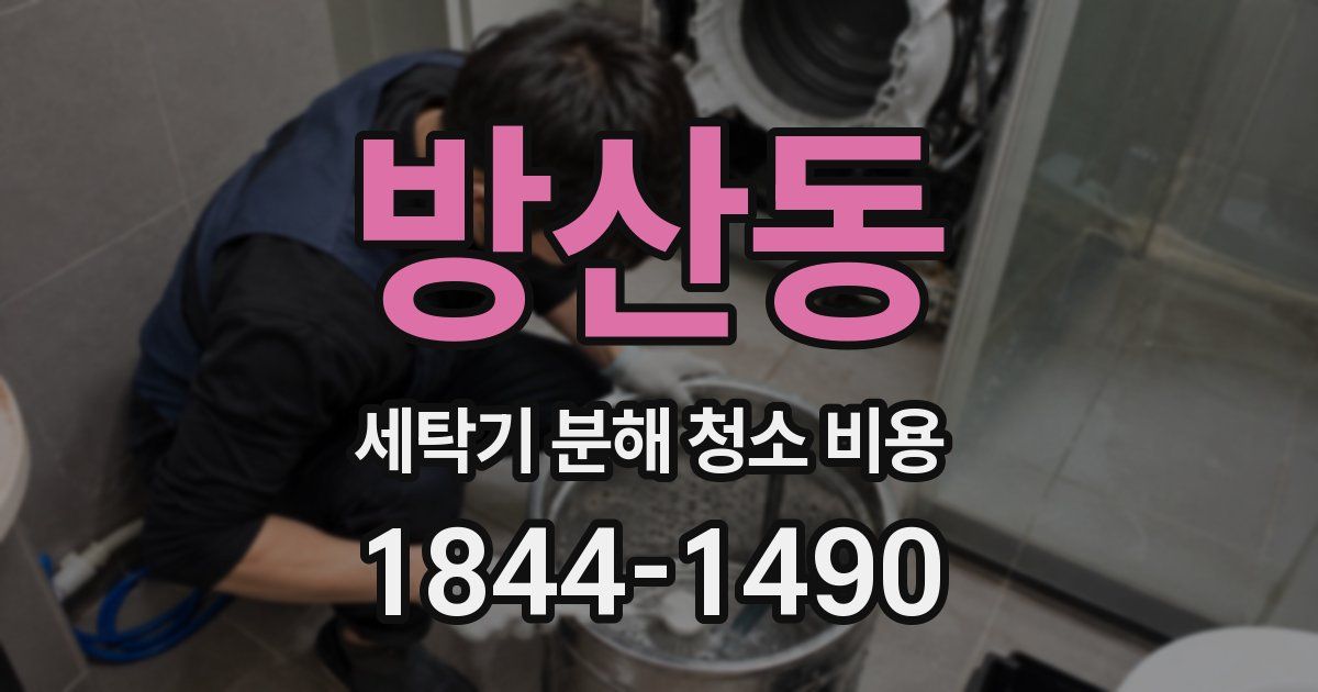 방산동 세탁기 분해 청소 비용