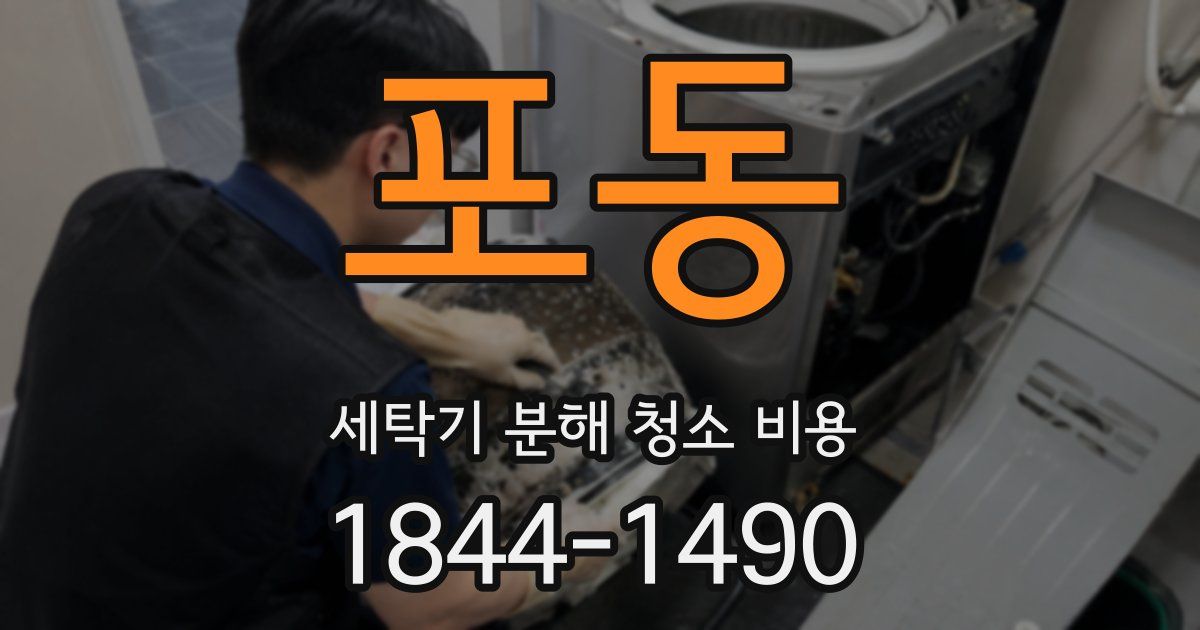 포동 세탁기 분해 청소 비용