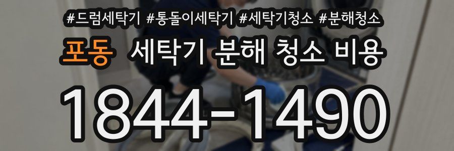 포동 세탁기 분해 청소 비용
