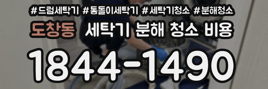 도창동 세탁기 분해 청소 비용