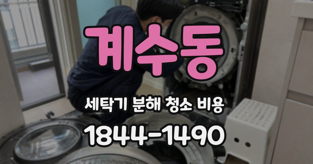 계수동 세탁기 분해 청소 비용
