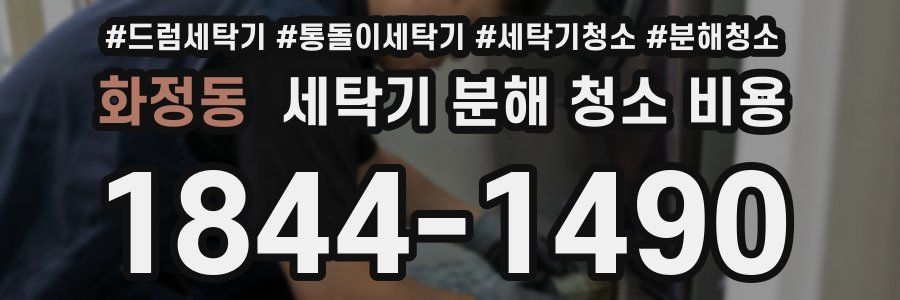 화정동 세탁기 분해 청소 비용