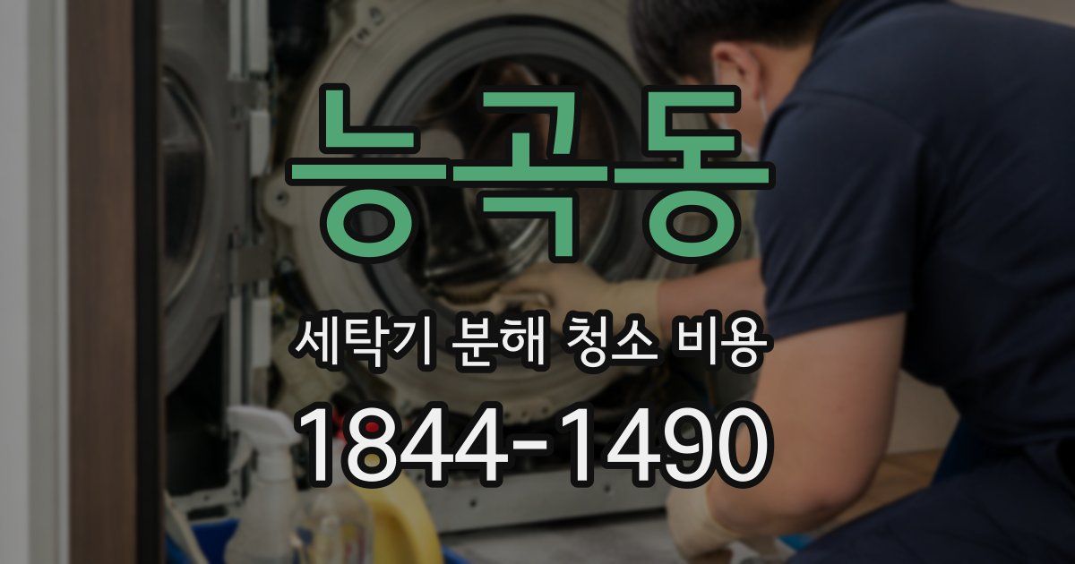 능곡동 세탁기 분해 청소 비용