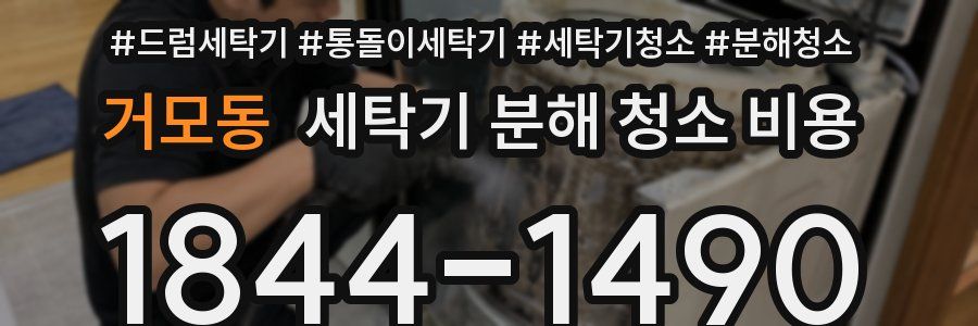 거모동 세탁기 분해 청소 비용