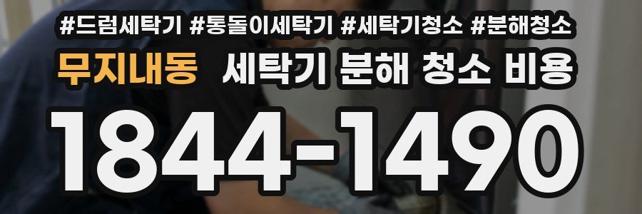 무지내동 세탁기 분해 청소 비용