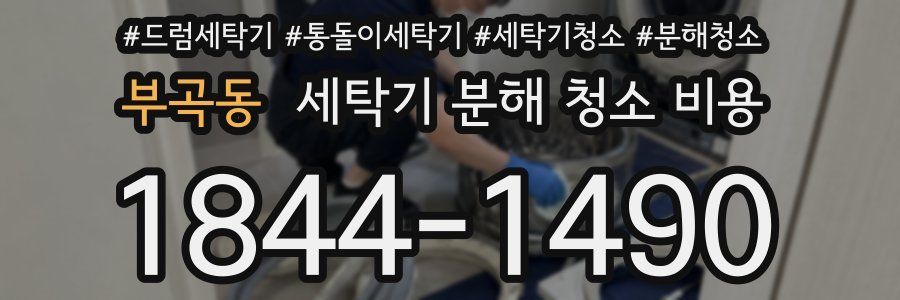 부곡동 세탁기 분해 청소 비용