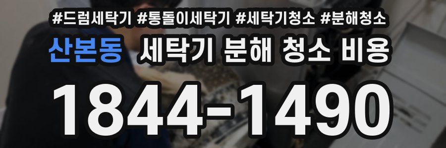 산본동 세탁기 분해 청소 비용