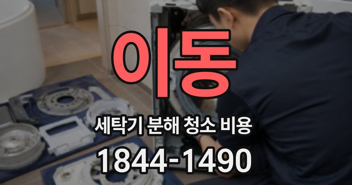 이동 세탁기 분해 청소 비용