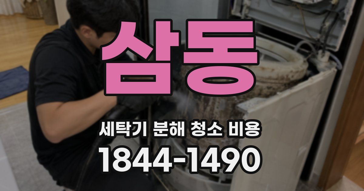 삼동 세탁기 분해 청소 비용