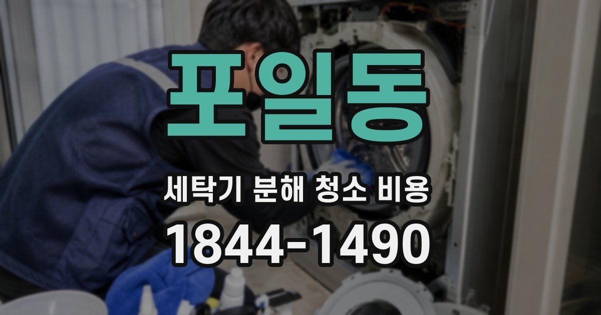 포일동 세탁기 분해 청소 비용