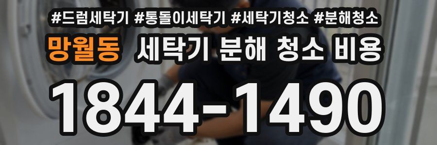 망월동 세탁기 분해 청소 비용