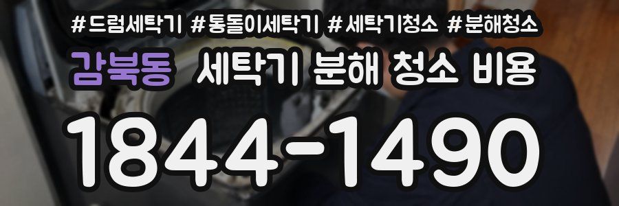 감북동 세탁기 분해 청소 비용