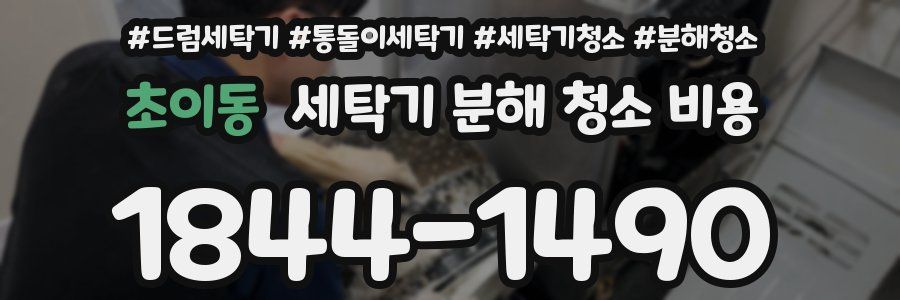 초이동 세탁기 분해 청소 비용