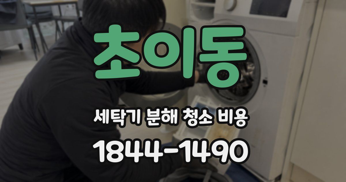초이동 세탁기 분해 청소 비용