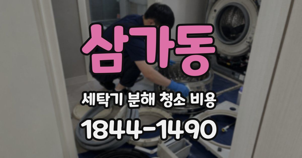 삼가동 세탁기 분해 청소 비용