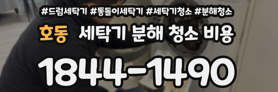호동 세탁기 분해 청소 비용
