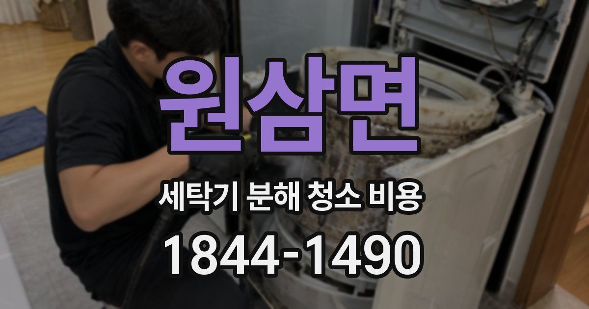 원삼면 세탁기 분해 청소 비용