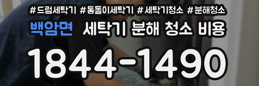 백암면 세탁기 분해 청소 비용