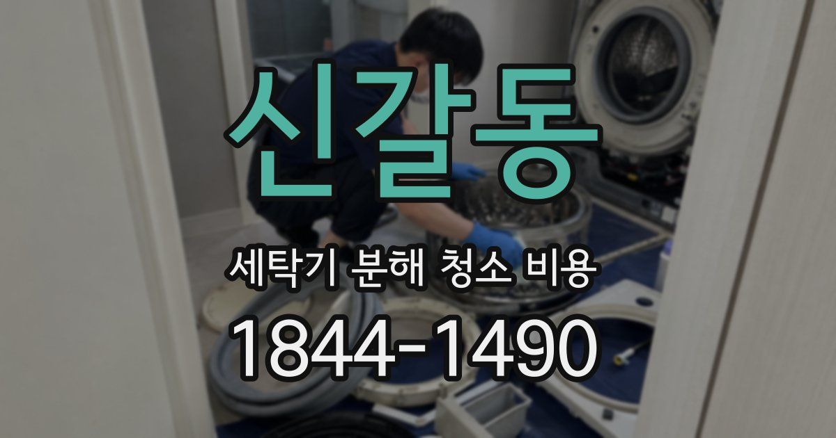 신갈동 세탁기 분해 청소 비용