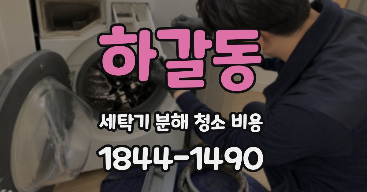 하갈동 세탁기 분해 청소 비용