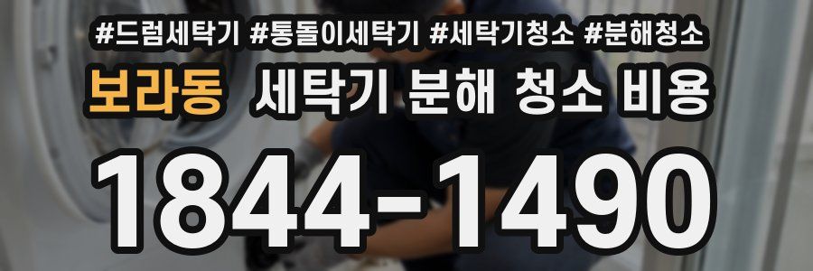 보라동 세탁기 분해 청소 비용