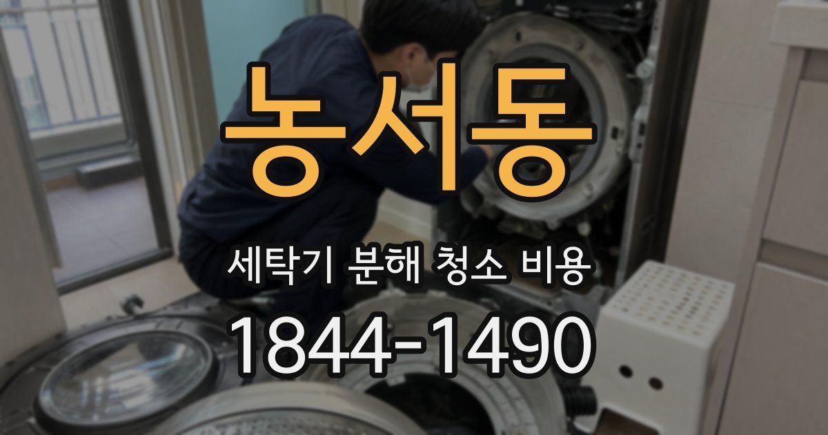 농서동 세탁기 분해 청소 비용