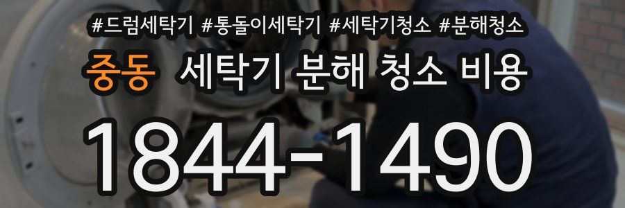 중동 세탁기 분해 청소 비용